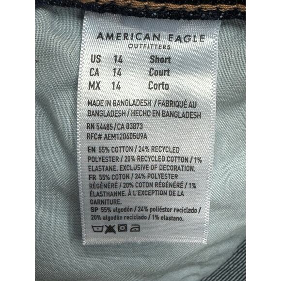 NWT American Eagle Women's Curvy Stovepipe Blue Denim Jeans - Size 14S (36x29) - Picture 7 of 7